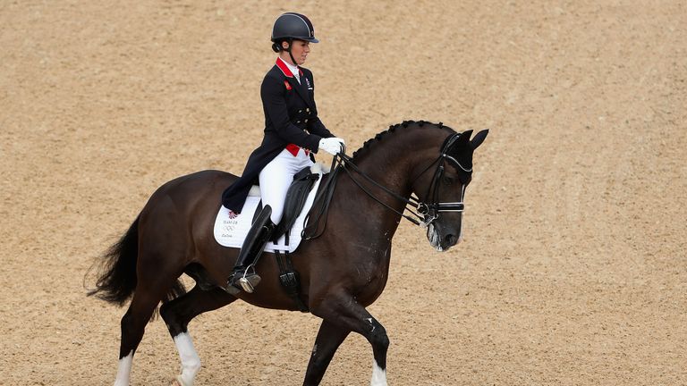 Charlotte Dujardin had the second best score in the second round on Friday