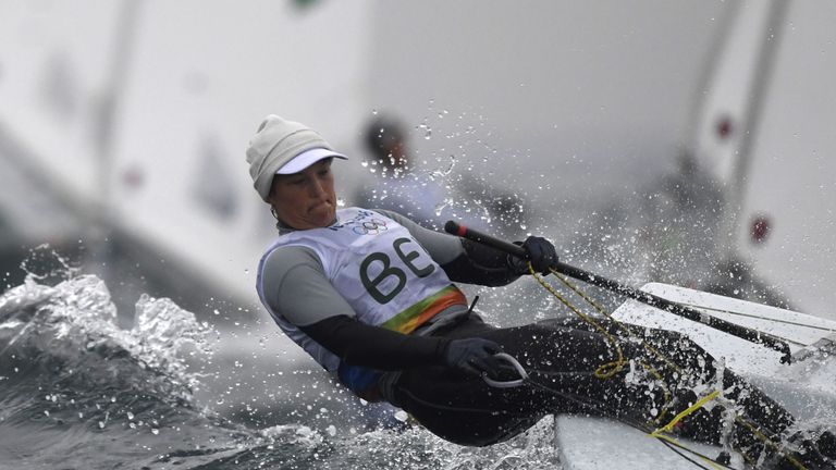 Evi Van Acker of Belgium is struggling with illness