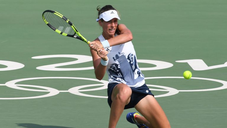 Britain's Johanna Konta won her second-round tie