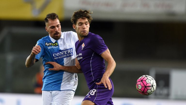 Chelsea are in advanced talks to sign Marcos Alonso (right) from Fiorentina