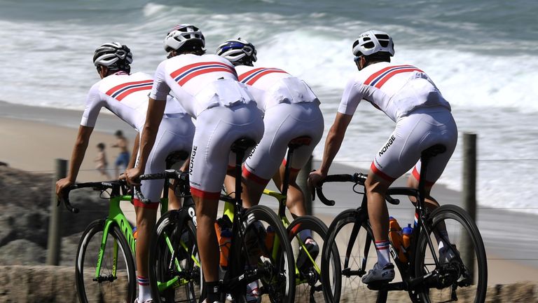 Norway will wear a classy design of mostly white