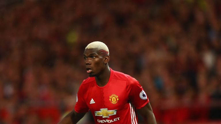 Paul Pogba is one Schweinsteiger's rivals for the central midfield position