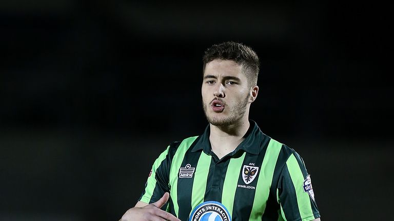 Stoke have had a bid accepted for AFC Wimbledon's Ryan Sweeney