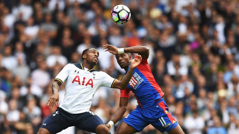 Danny Rose battles with Zaha at White Hart Lane