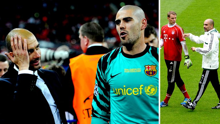 Victor Valdes worked with Pep Guardiola at Barcelona