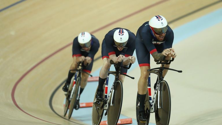 Wiggins and the GB pursuit team won gold at Rio 2016