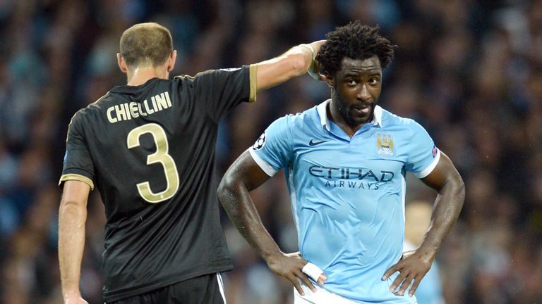 Wilfred Bony has made just 15 Premier League starts in 20 months at City