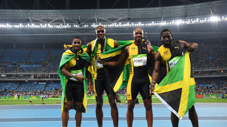 Bolt won relay gold alongside Jamaica team-mates Yohan Blake, Asafa Powell and Nickel Ashmeade