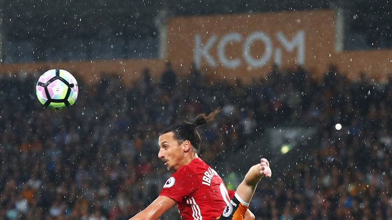 Zlatan Ibrahimovic has arrived in England with four goals in four games