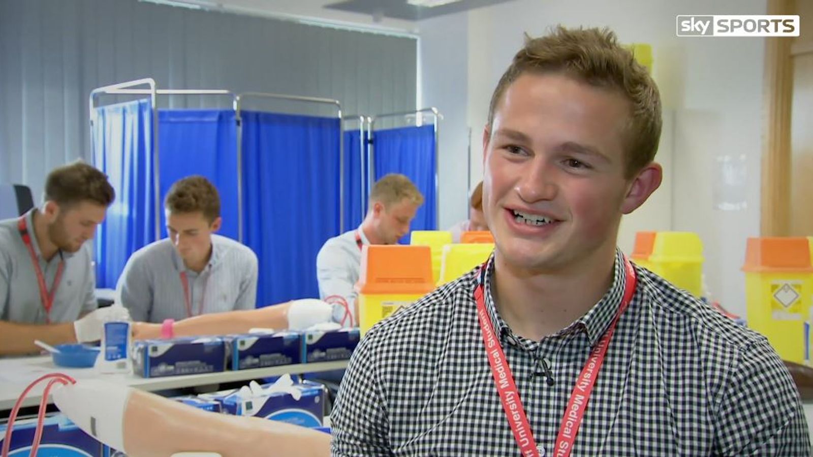WATCH Newport Gwent Dragons' Hallam Amos on rugby and medicine Rugby
