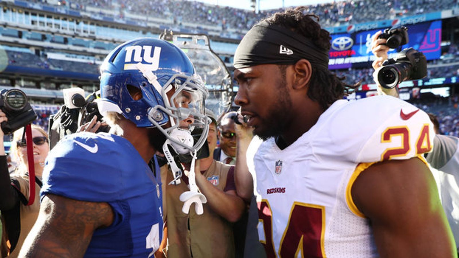 Odell Beckham Jr V Josh Norman Battle Renewed As Redskins Beat Giants