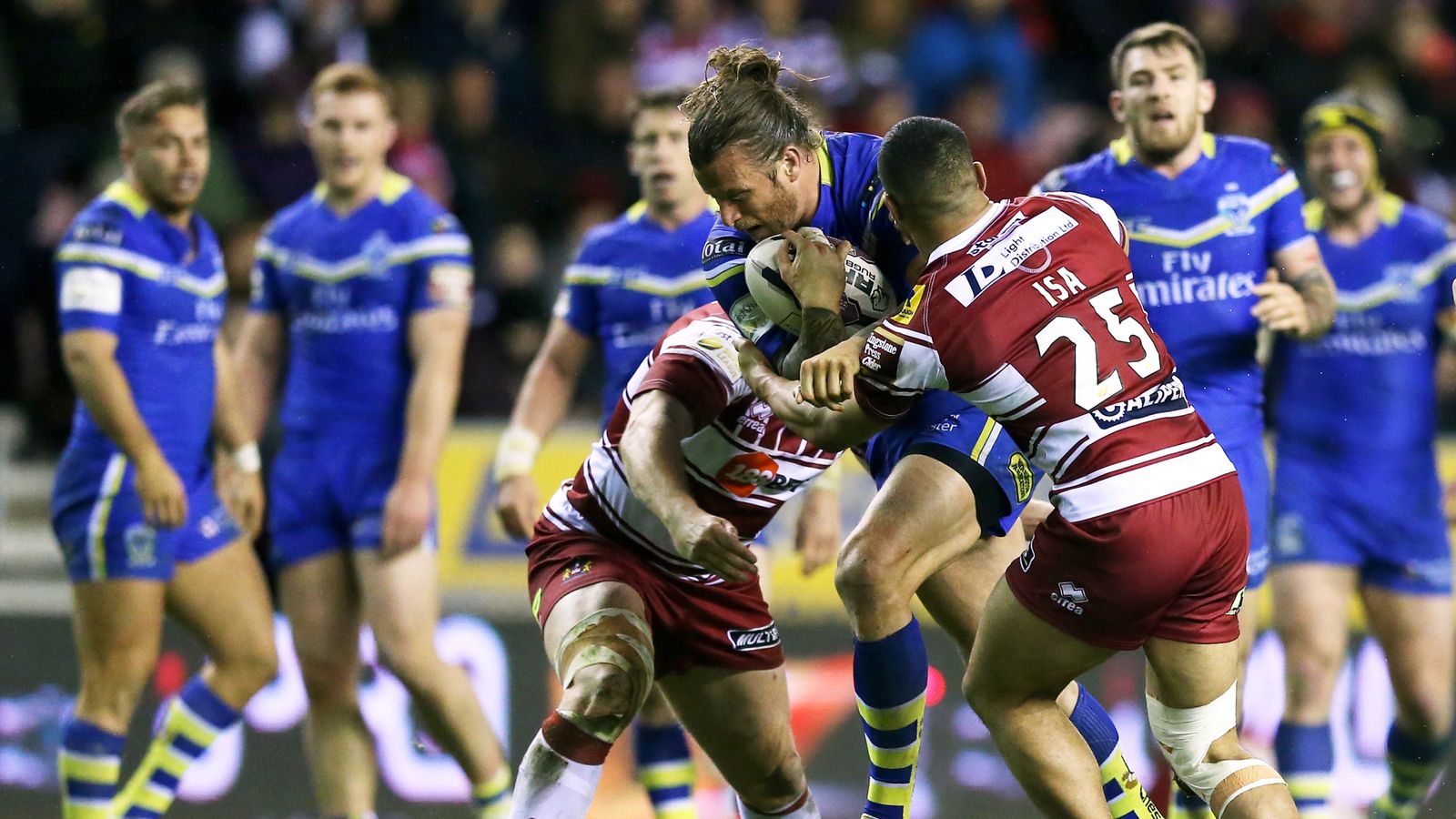 Warrington v Wigan Key battles in Friday's Super 8s clash Rugby