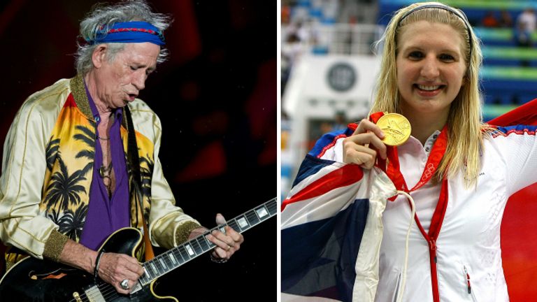 Keith Richards has been inspired while Becky Adlington has been the inspiration