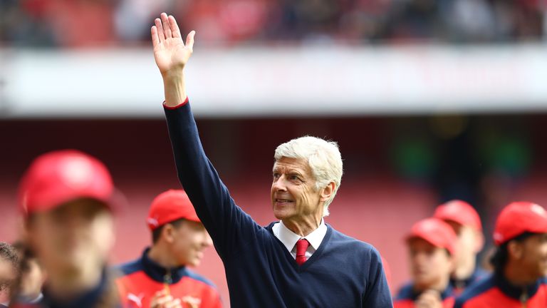 Wenger joined the club in 1996, and has won three Premier League titles