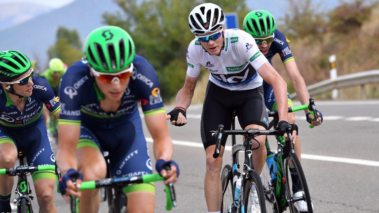 Without team-mates, Froome had to urge Orica-BikeExchange to chase down Quintana