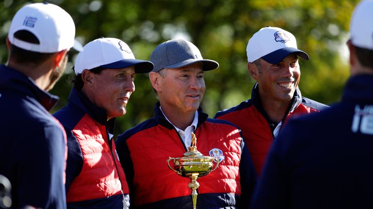 Phil Mickelson is impressed with how Davis Love III has overseen preparations for Hazeltine