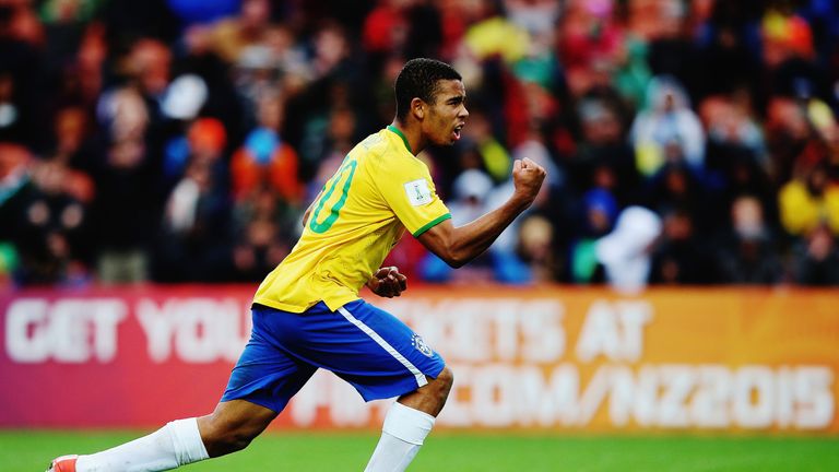 Gabriel Jesus was a member of Brazil's gold medal winning team in Rio last month