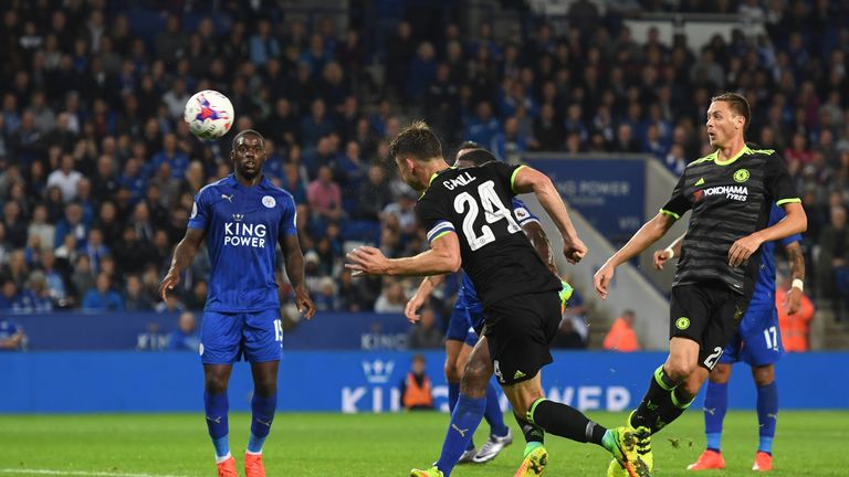 Cahill scored Chelsea's opening goal on the stroke of half-time