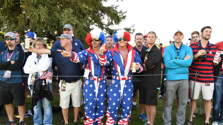 The Elvis fan club has arrived at Hazeltine