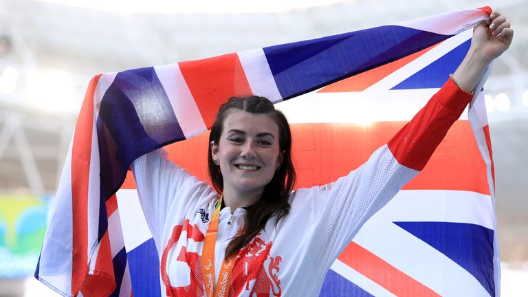 Great Britain's Hollie Arnold wins third straight world title