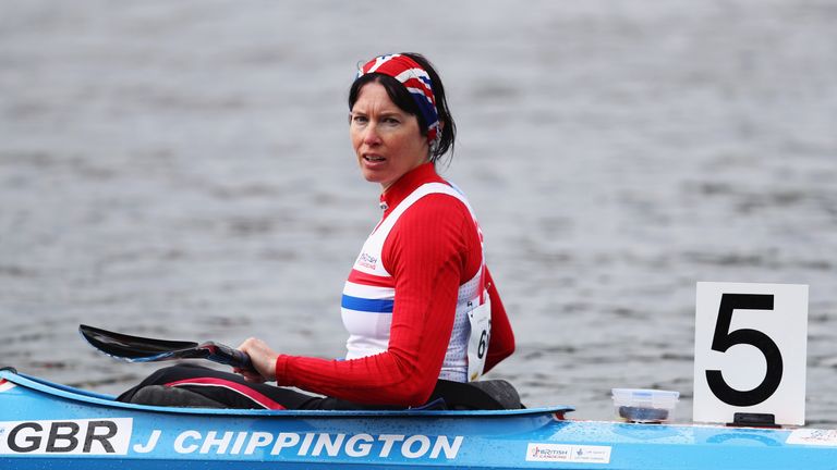 Jeanette Chippington teamed up with Emma Wiggs and Anne Dickins for a canoeing gold for Team GB