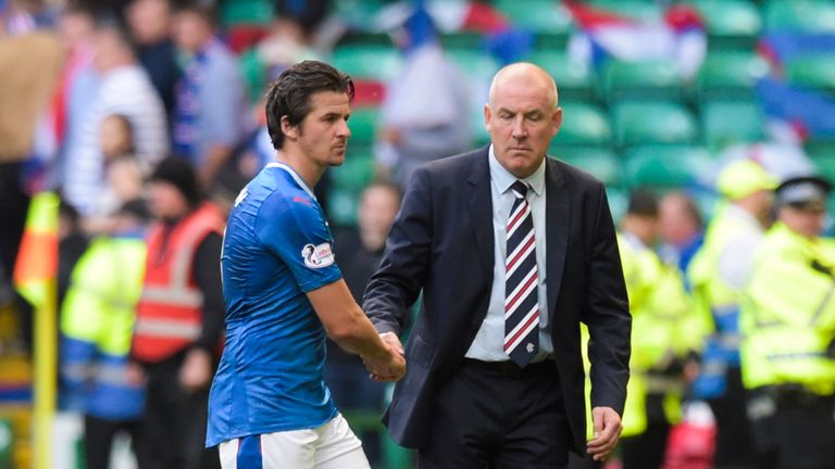 Barton fell out with Warburton following Rangers' defeat in the Old Firm derby
