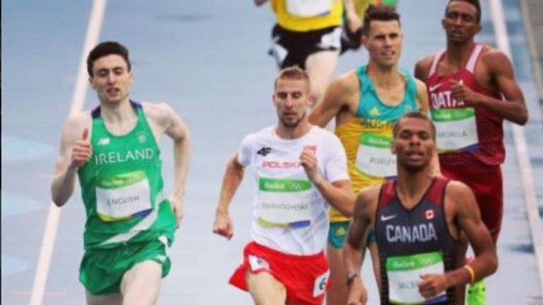 Mark clocked 1 minute 46.40 seconds to qualify from his 800m heat