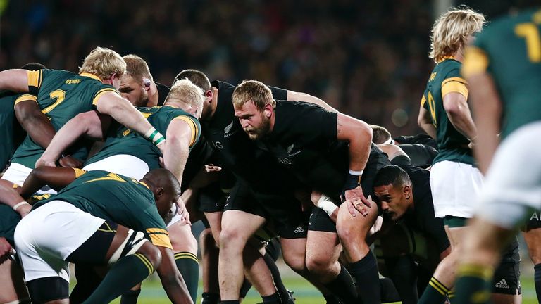 New Zealand dominated the South African scrum