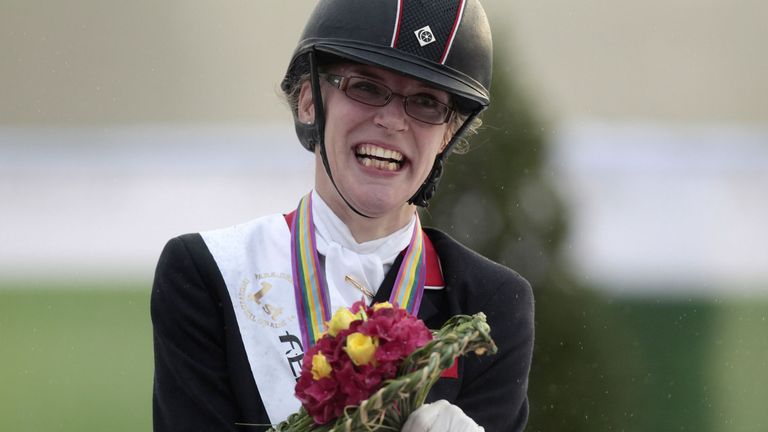 Sophie Christiansen won three Paralympic golds and is now a CBE