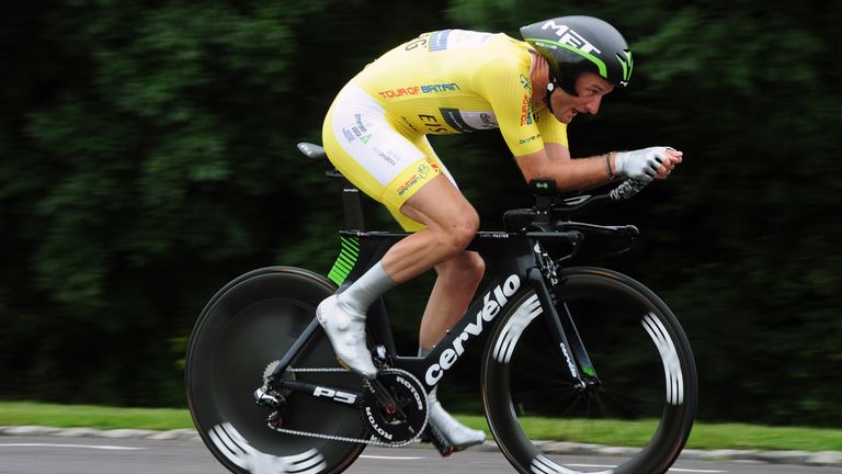 Steve Cummings finished fourth on stage 7a's time trial (Picture: SWpix.com)