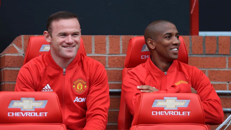 Rooney was on the Old Trafford bench for United's game against Leicester on Saturday