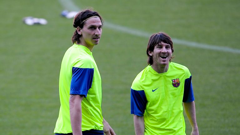 Ibrahimovic said Guardiola was building his team around Lionel Messi