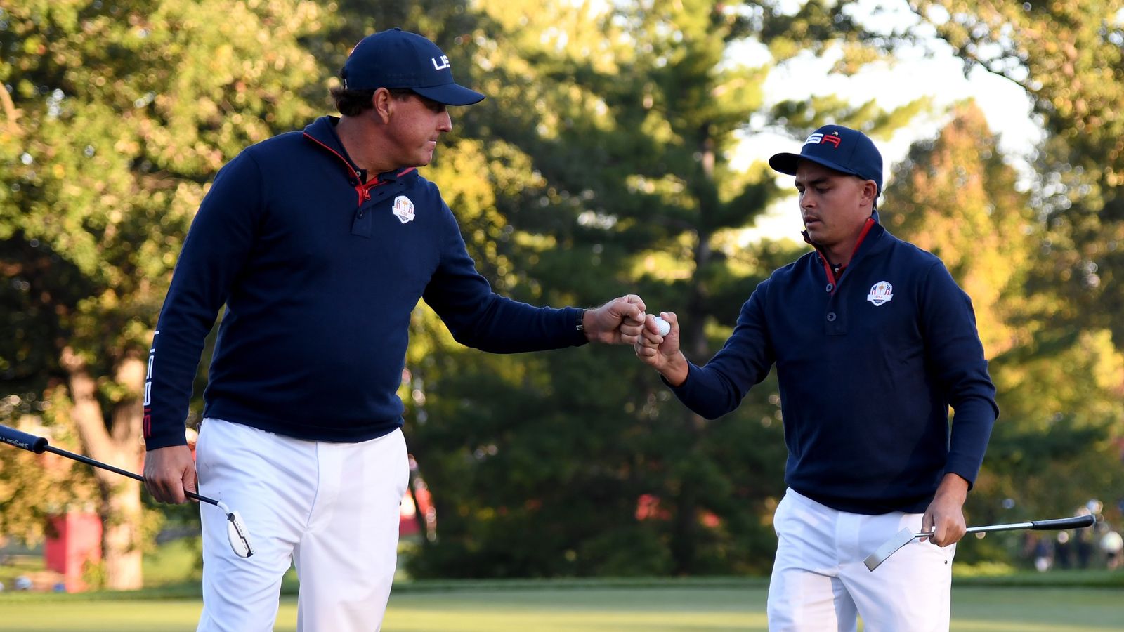Ryder Cup Thomas Pieters and Rickie Fowler exchange birdies at first