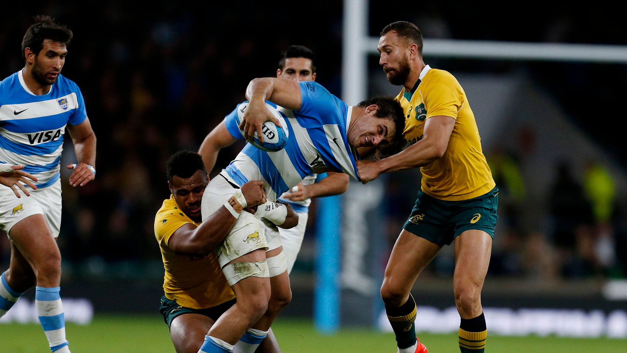 Argentina 21-33 Australia Australia resist spirited Pumas Rugby Union News Sky Sports