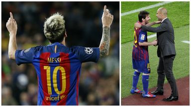 Lionel Messi will be looking to improve his record in England against Man City