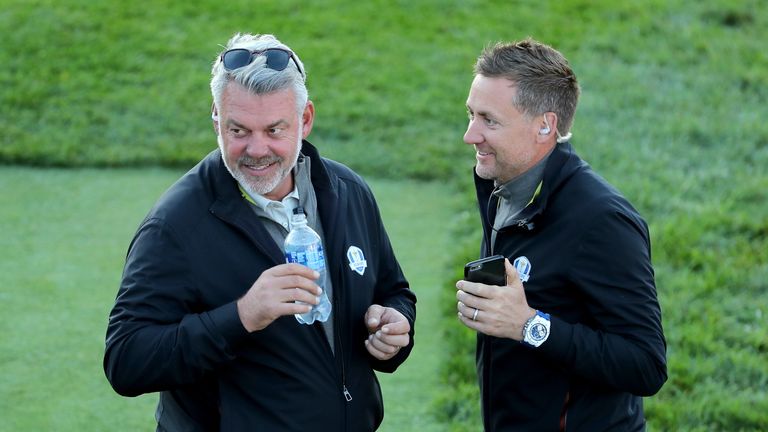 Darren Clarke (L) has decided to only use two of his six rookies in the Saturday fourballs