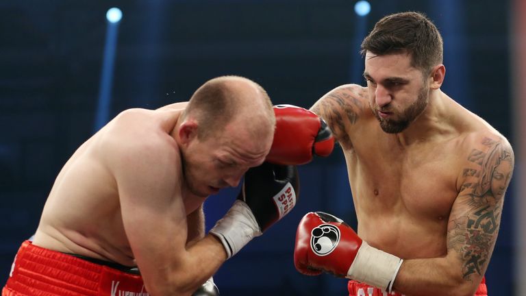 Eddie Hearn wants Juergen Braehmer (left) to rematch Nathan Cleverly in Wales