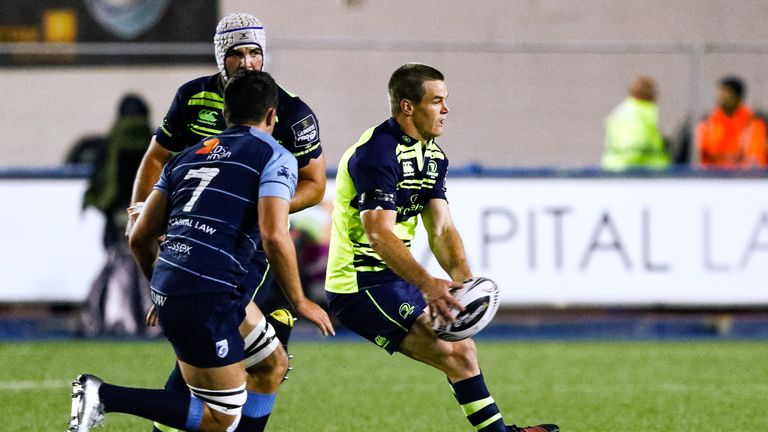 Leinster fly-half Jonathan Sexton kicked 11 points at the Arms Park