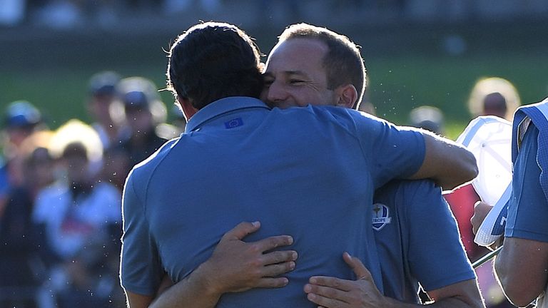 The Spanish pair also played together in the Friday fourballs