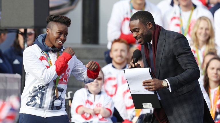 Gold medal winning boxer Nicola Adams was interviewed at the London event