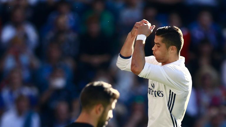 Ronaldo scored a penalty but also saw a second saved