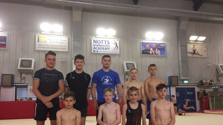 Sam has rediscovered his love for gymnastics at his old Nottingham club