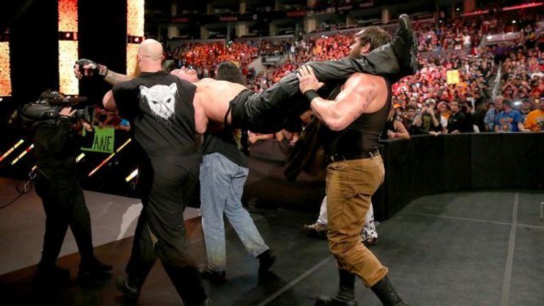 The Phenom was ambushed by The Wyatt Family after his defeat