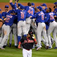 Bill Murray Celebrates After Chicago Cubs Win World Series