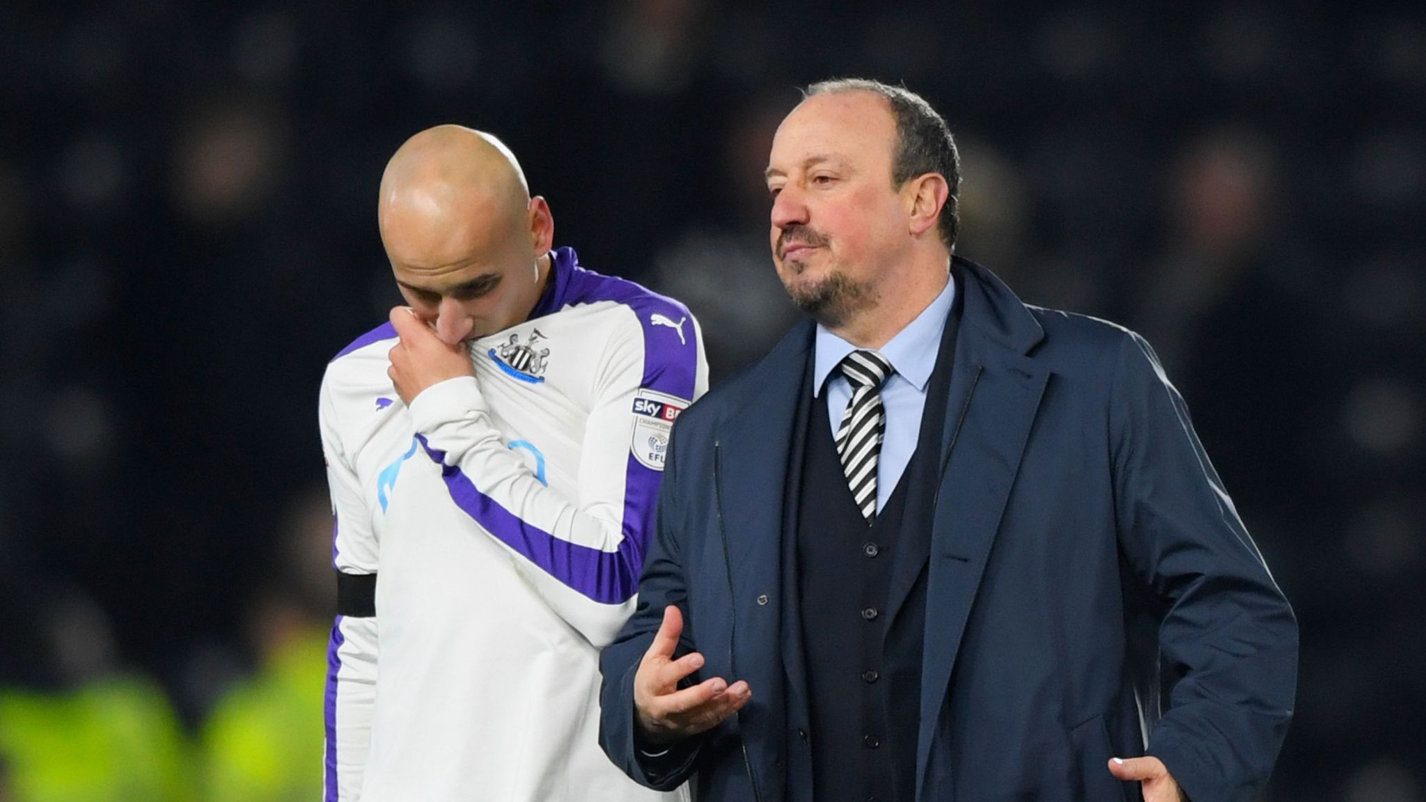 Jonjo Shelvey and Rafa Benitez