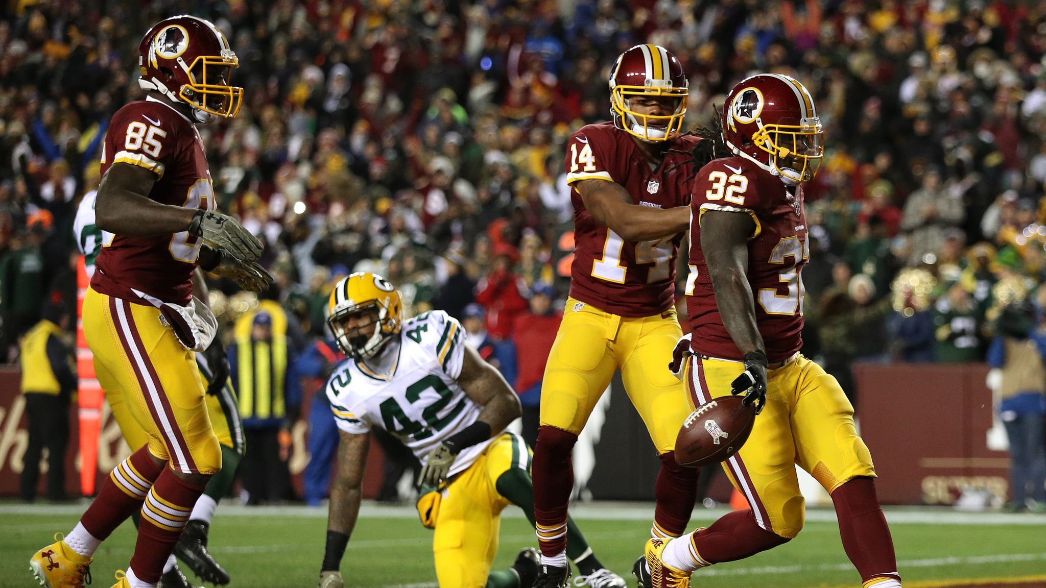 Green Bay Packers 24-42 Washington Redskins, NFL News