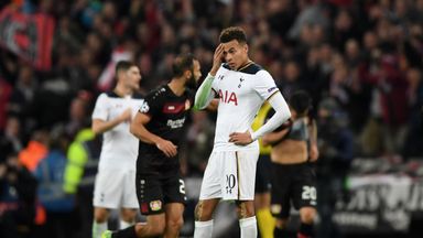 Tottenham will not feature in the Champions League knockout rounds this season