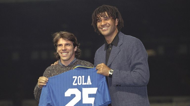 Ruud Gullit was the manager who helped bring Zola to Chelsea