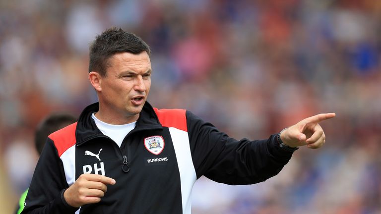 Barnsley boss Paul Heckingbottom was sent to the stands