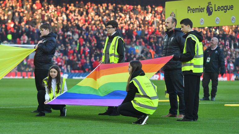 The football community will unite behind the Rainbow Laces campaign